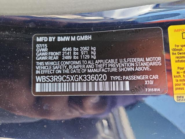Продажа на аукционе авто 2016 Bmw M4, vin: WBS3R9C5XGK336020, номер лота: 86499805