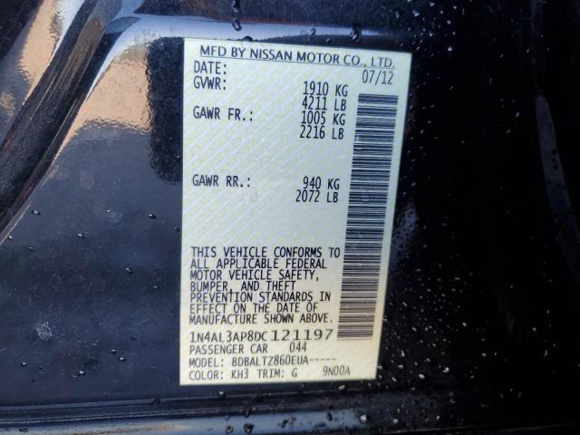 Aukcja sprzedaży 2013 Nissan Altima 2.5, vin: 1N4AL3AP8DC121197, numer aukcji: 89654365