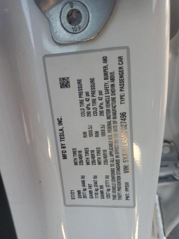 Aukcja sprzedaży 2021 Tesla Model 3, vin: 5YJ3E1EA5MF027496, numer aukcji: 90717505