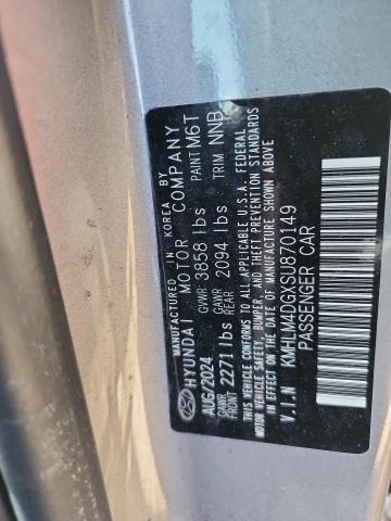 Aukcja sprzedaży 2025 Hyundai Elantra, vin: KMHLM4DGXSU870149, numer aukcji: 90329045
