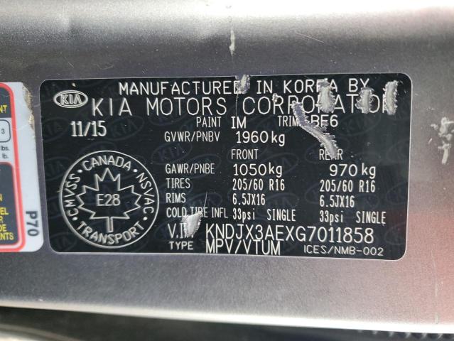 2016 Kia Soul Ev + მანქანა იყიდება აუქციონზე, vin: KNDJX3AEXG7011858, აუქციონის ნომერი: 87385215