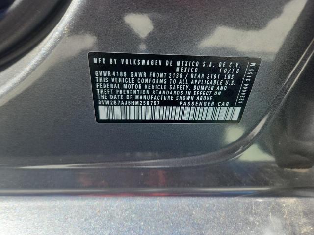 Продаж на аукціоні авто 2017 Volkswagen Jetta, vin: 3VW2B7AJ6HM258757, номер лоту: 82665725
