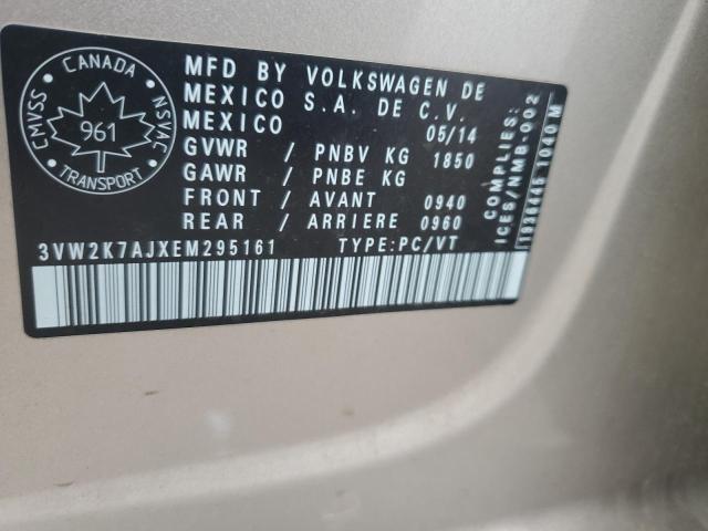86263455 :رقم المزاد ، 3VW2K7AJXEM295161 vin ، 2014 Volkswagen Jetta Base مزاد بيع