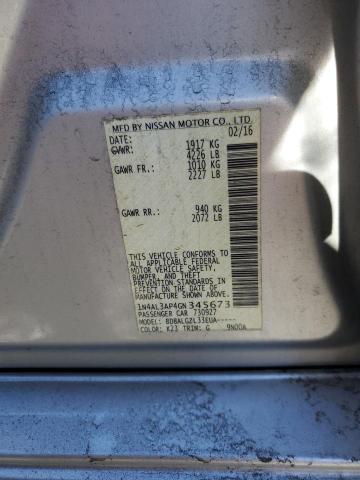 2016 Nissan Altima მანქანა იყიდება აუქციონზე, vin: 1N4AL3AP4GN345673, აუქციონის ნომერი: 87282465