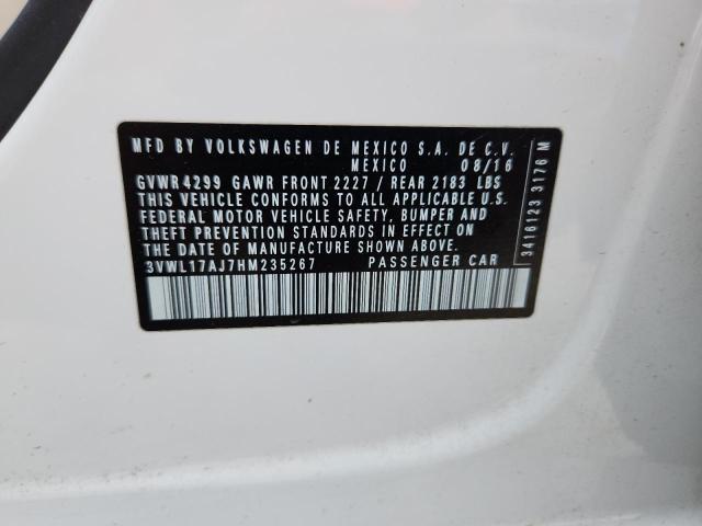 Aukcja sprzedaży 2017 Volkswagen Jetta Sel, vin: 3VWL17AJ7HM235267, numer aukcji: 87398995
