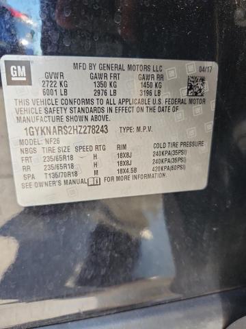 Aukcja sprzedaży 2017 Cadillac Xt5, vin: 1GYKNARS2HZ278243, numer aukcji: 81934605