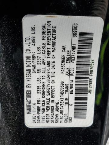 Aukcja sprzedaży 2015 Infiniti Q60 Journe, vin: JN1CV6EK1FM870596, numer aukcji: 89564345