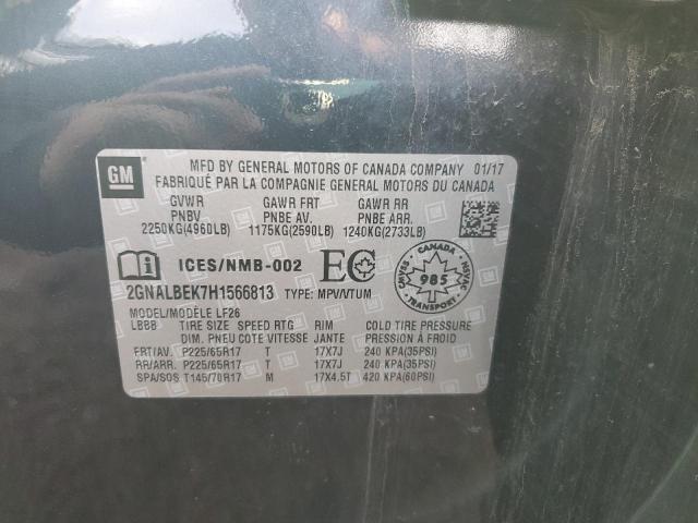Aukcja sprzedaży 2017 Chevrolet Equinox, vin: 2GNALBEK7H1566813, numer aukcji: 89544295