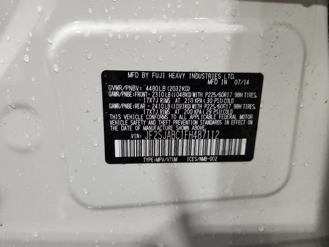 84922505 :رقم المزاد ، JF2SJABC1FH487112 vin ، 2015 Subaru Forester مزاد بيع