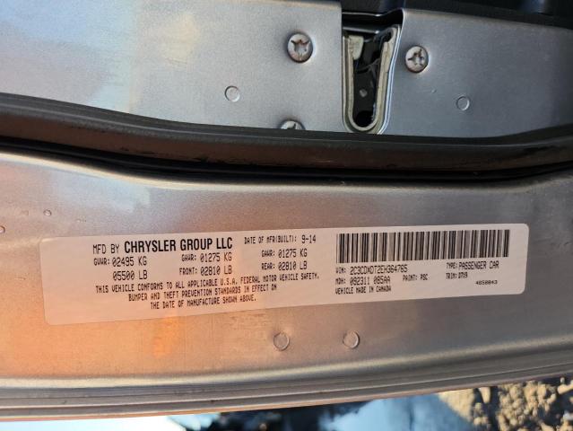 89512015 :رقم المزاد ، 2C3CDXDT2EH364765 vin ، 2014 Dodge Charger R/ مزاد بيع