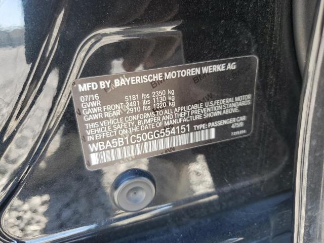 2016 Bmw 535 მანქანა იყიდება აუქციონზე, vin: WBA5B1C50GG554151, აუქციონის ნომერი: 86300315