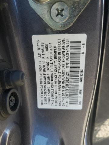 Aukcja sprzedaży 2015 Honda Civic Ex, vin: 19XFB2F88FE034524, numer aukcji: 81987125