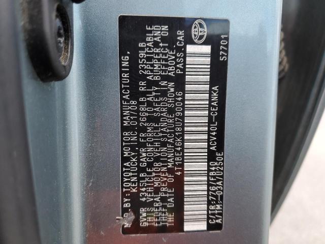 82513475 :رقم المزاد ، 4T1BE46K18U790046 vin ، 2008 Toyota Camry مزاد بيع