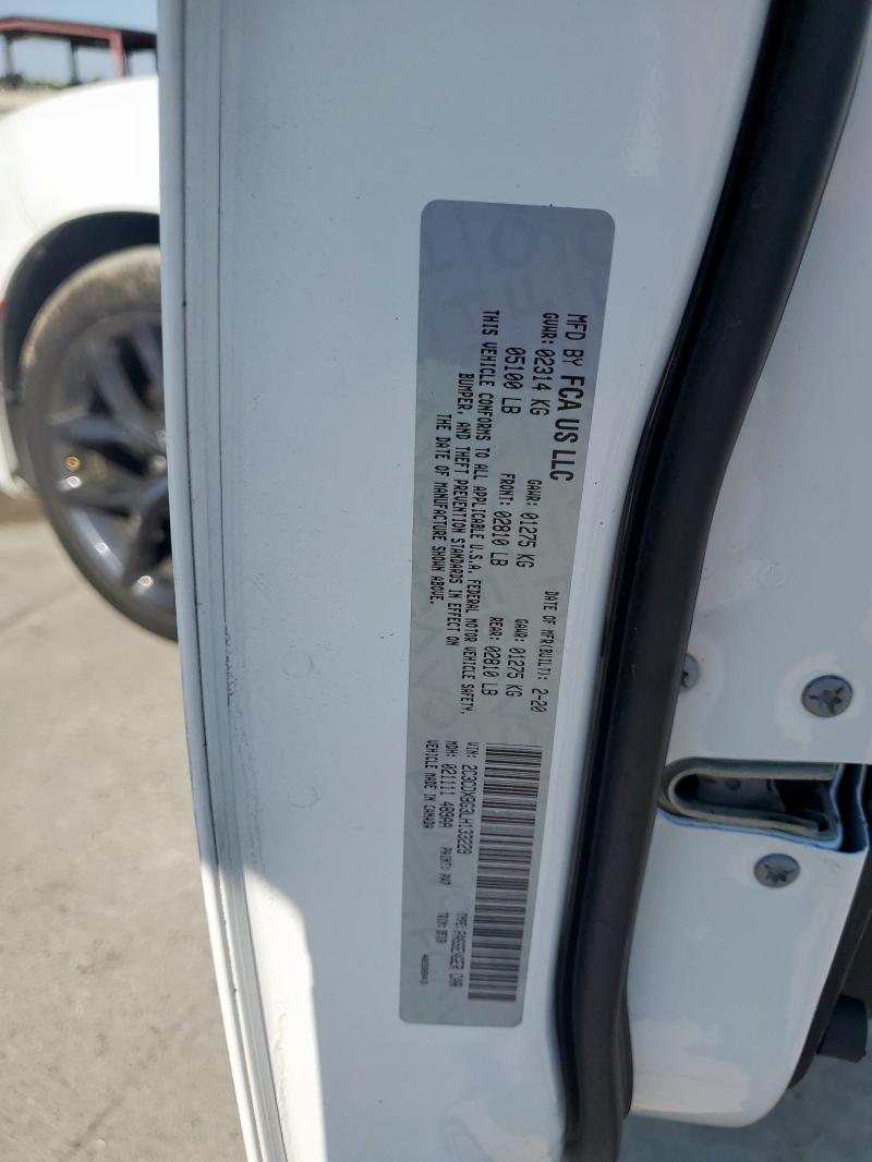 2020 Dodge Charger Sx მანქანა იყიდება აუქციონზე, vin: 2C3CDXBG3LH133229, აუქციონის ნომერი: 82325405