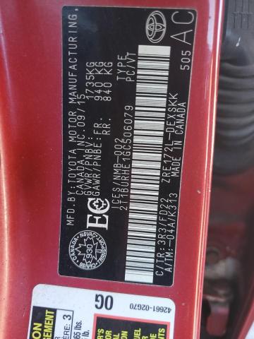 90092895 :رقم المزاد ، 2T1BURHE1GC506079 vin ، 2016 Toyota Corolla مزاد بيع