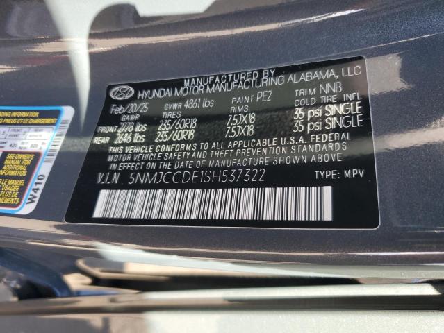 2025 Hyundai Tucson მანქანა იყიდება აუქციონზე, vin: 5NMJCCDE1SH537322, აუქციონის ნომერი: 86856755