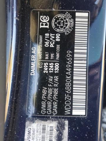 Aukcja sprzedaży 2019 Mercedes-benz E, vin: WDDZF6BB0KA496699, numer aukcji: 86148905
