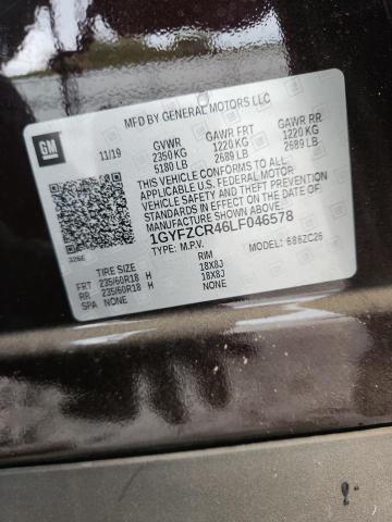 2020 Cadillac Xt4 მანქანა იყიდება აუქციონზე, vin: 1GYFZCR46LF046578, აუქციონის ნომერი: 82759725