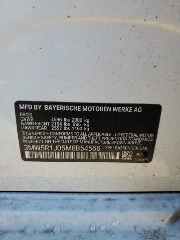 90907315 :رقم المزاد ، 3MW5R1J05M8B54566 vin ، 2021 Bmw 330i مزاد بيع