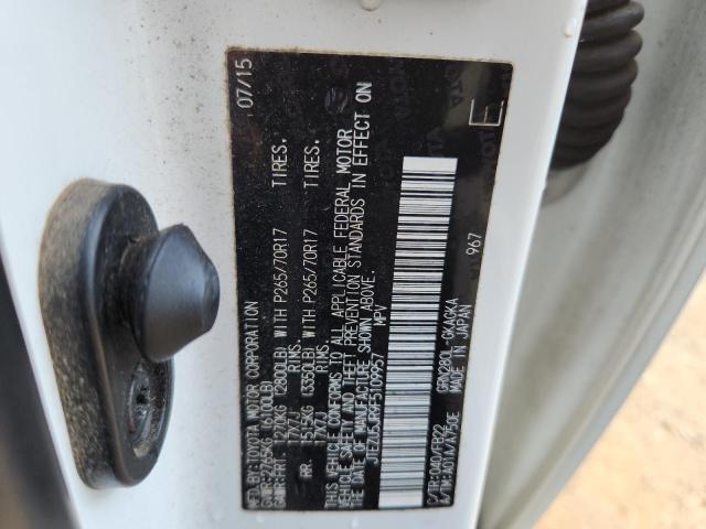 2015 Toyota 4runner მანქანა იყიდება აუქციონზე, vin: JTEZU5JR9F5109957, აუქციონის ნომერი: 84974415
