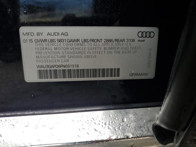 90549025 :رقم المزاد ، WAU3GAFD6FN031318 vin ، 2015 Audi A8 L Quatt مزاد بيع