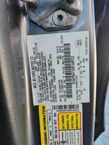 2013 Ford Fusion მანქანა იყიდება აუქციონზე, vin: 3FA6P0G75DR168933, აუქციონის ნომერი: 82553805