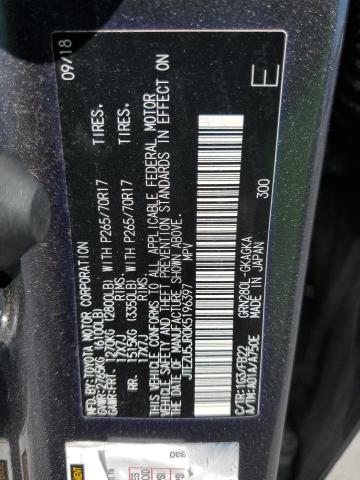 Продажа на аукционе авто 2019 Toyota 4runner, vin: JTEZU5JR0K5196397, номер лота: 85169875