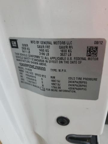 90268545 :رقم المزاد ، 1GKKRPED8CJ396930 vin ، 2012 Gmc Acadia مزاد بيع