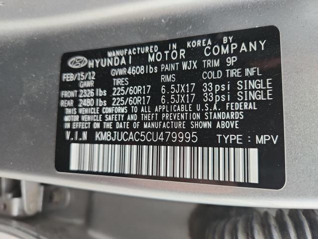 Aukcja sprzedaży 2012 Hyundai Tucson, vin: KM8JUCAC5CU479995, numer aukcji: 85004755