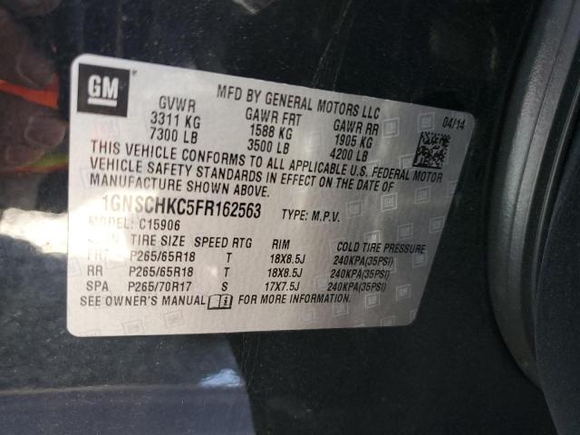 Aukcja sprzedaży 2015 Chevrolet Suburban, vin: 1GNSCHKC5FR162563, numer aukcji: 85345715