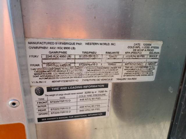 90928475 :رقم المزاد ، 46YHP172361077112 vin ، 2006 Western World Unknown مزاد بيع