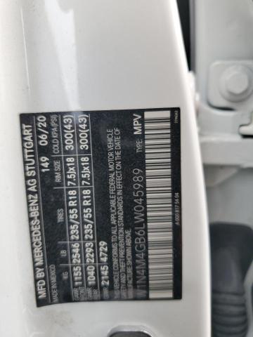 2020 Mercedes-benz Glb მანქანა იყიდება აუქციონზე, vin: W1N4M4GB6LW045989, აუქციონის ნომერი: 85113265