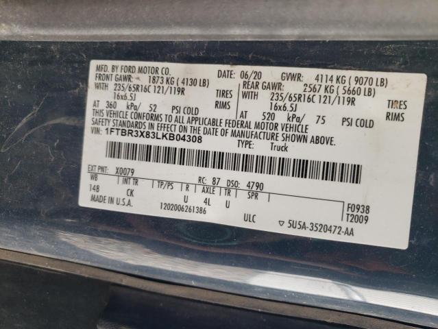 96632315 :رقم المزاد ، 1FTBR3X83LKB04308 vin ، 2020 Ford Transit T- مزاد بيع