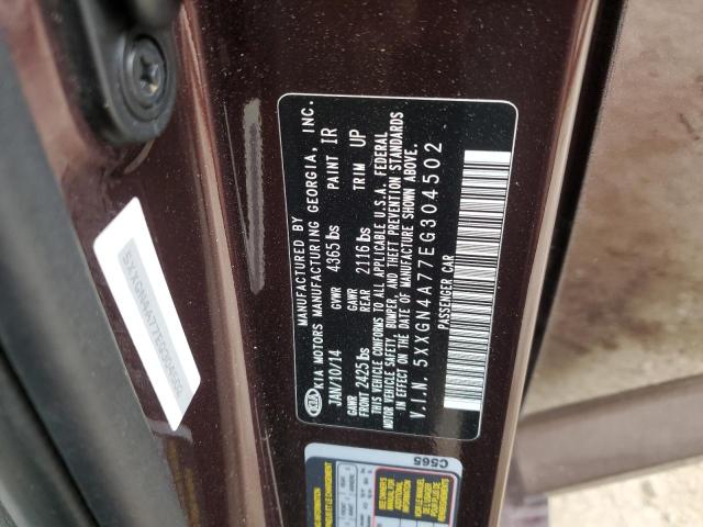 Aukcja sprzedaży 2014 Kia Optima, vin: 5XXGN4A77EG304502, numer aukcji: 89877235