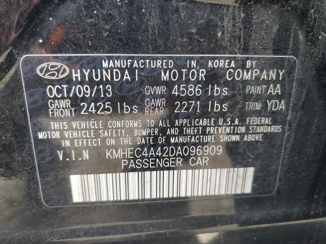 2013 Hyundai Sonata Hybrid მანქანა იყიდება აუქციონზე, vin: KMHEC4A42DA096909, აუქციონის ნომერი: 90284925