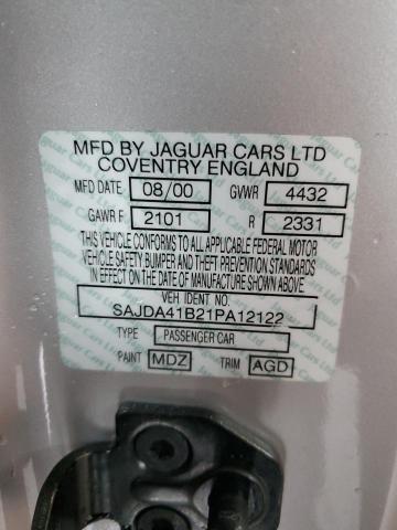 90048315 :رقم المزاد ، SAJDA41B21PA12122 vin ، 2001 Jaguar Xkr مزاد بيع