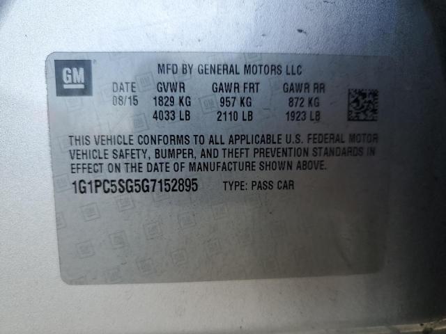 Продаж на аукціоні авто 2016 Chevrolet Cruze Limited, vin: 1G1PC5SG5G7152895, номер лоту: 83755225