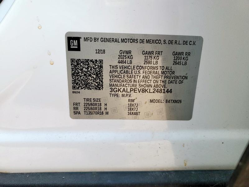 85751995 :رقم المزاد ، 3GKALPEV8KL248144 vin ، 2019 Gmc Terrain مزاد بيع