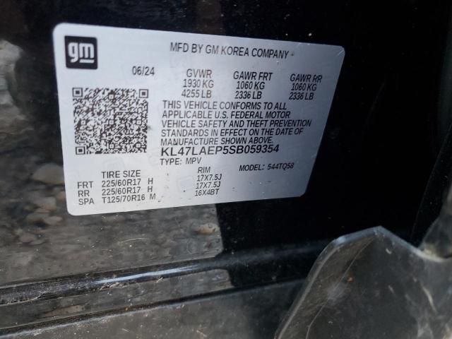 84898785 :رقم المزاد ، KL47LAEP5SB059354 vin ، 2025 Buick Envista مزاد بيع