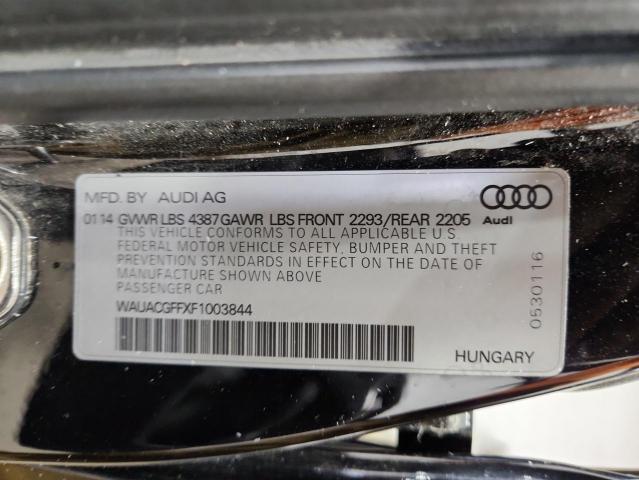 Aukcja sprzedaży 2015 Audi A3 Premium, vin: WAUACGFFXF1003844, numer aukcji: 85646775