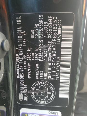 Продаж на аукціоні авто 2015 Kia Sorento, vin: 5XYKWDA73FG618250, номер лоту: 85476985