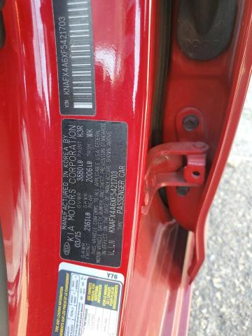 2015 Kia Forte Lx მანქანა იყიდება აუქციონზე, vin: KNAFX4A6XF5421703, აუქციონის ნომერი: 86789155