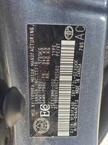 Aukcja sprzedaży 2017 Toyota Corolla L, vin: 2T1BURHE6HC792562, numer aukcji: 89518385