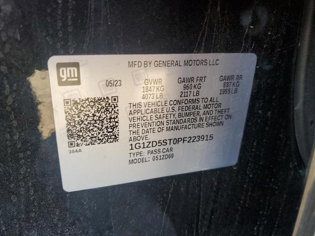 Продажа на аукционе авто 2023 Chevrolet Malibu Lt, vin: 1G1ZD5ST0PF223915, номер лота: 73092985