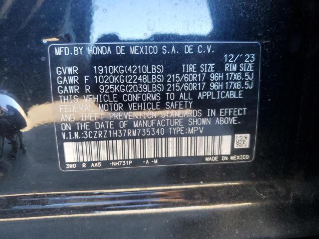 Aukcja sprzedaży 2024 Honda Hr-v Lx, vin: 3CZRZ1H37RM735340, numer aukcji: 86554305