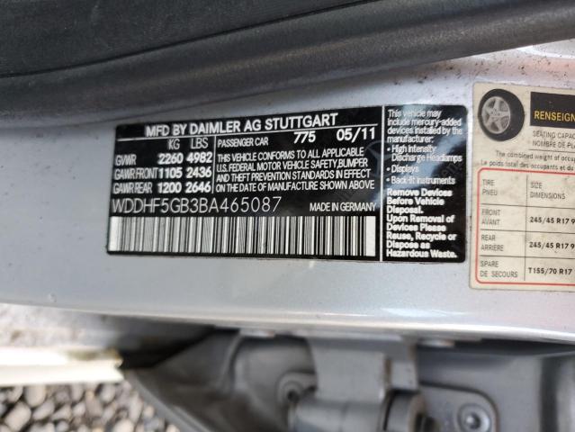 Продаж на аукціоні авто 2011 Mercedes-benz E 350, vin: WDDHF5GB3BA465087, номер лоту: 89546215