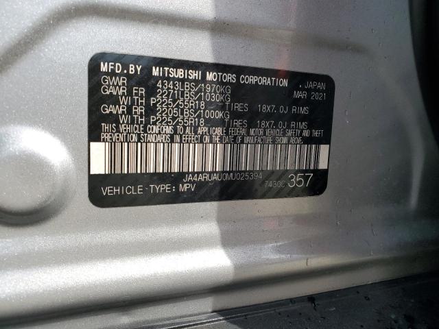 Продаж на аукціоні авто 2021 Mitsubishi Outlander Sport, vin: JA4ARUAU0MU025394, номер лоту: 84892725