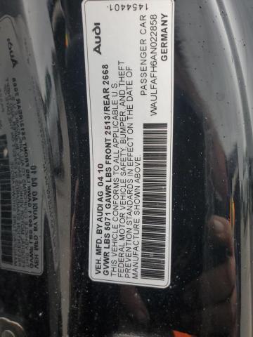 Продажа на аукционе авто 2010 Audi A5 Premium, vin: WAULFAFH6AN022858, номер лота: 90490025