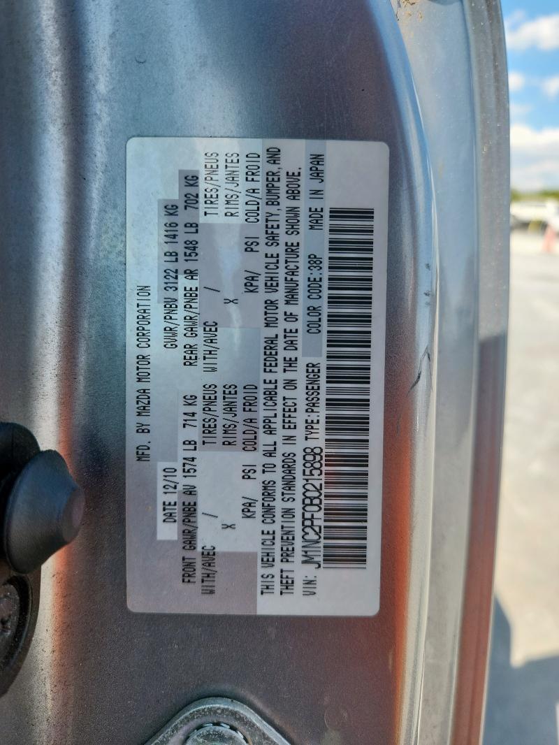 82251925 :رقم المزاد ، JM1NC2PF0B0215898 vin ، 2011 Mazda Mx-5 Miata مزاد بيع