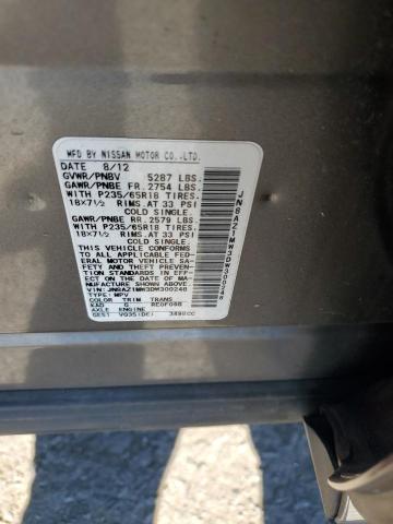 85398535 :رقم المزاد ، JN8AZ1MW3DW300248 vin ، 2013 Nissan Murano S مزاد بيع